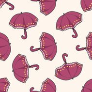 Umbrella cartoon seamless pattern background N12