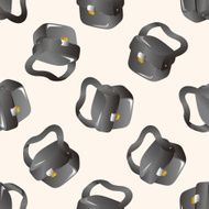 camera bag cartoon seamless pattern background