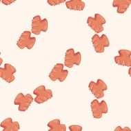 hair products theme hairpin cartoon seamless pattern background
