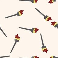 hair dye products cartoon seamless pattern background