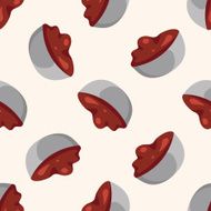 hair dye products cartoon seamless pattern background N2
