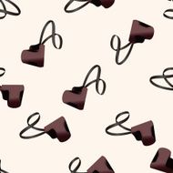 camera bag cartoon seamless pattern background N2