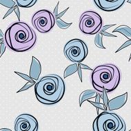 Seamless Floral Pattern with Roses N3