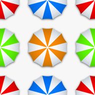 vector modern colorful seamless umbrella