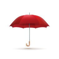 Red umbrella isolated EPS 10