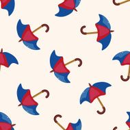 Umbrella cartoon seamless pattern background N13