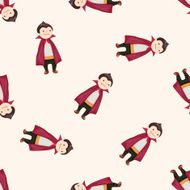 Halloween party costume cartoon seamless pattern background N8