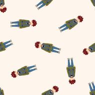 boy man cartoon seamless pattern background N8