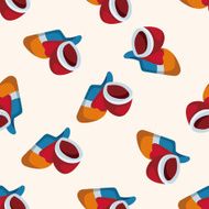 Pet Clothes cartoon seamless pattern background
