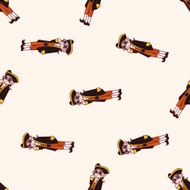 people party dress cartoon seamless pattern background N4