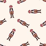 people party dress cartoon seamless pattern background N5
