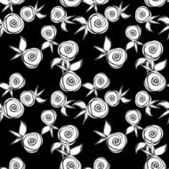 Seamless floral pattern with roses background N2