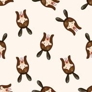 casino playboy bunny cartoon seamless pattern background