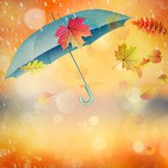 Elegant opened umbrella EPS 10