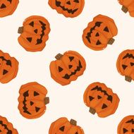Halloween pumpkin cartoon seamless pattern background N2
