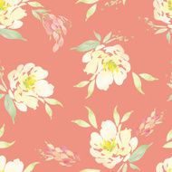Watercolor flower pattern N57