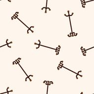 hanger stand cartoon seamless pattern background
