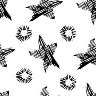Seamless stylish hand drawn pattern N2