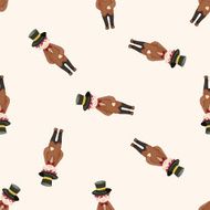 boy man cartoon seamless pattern background N25