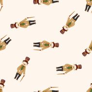 boy man cartoon seamless pattern background N27
