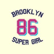 super girl typography t-shirt graphics vector illustration