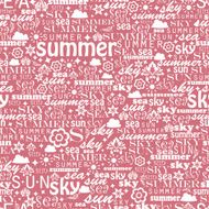 Abstract colorful image made from words which relate with summer N4