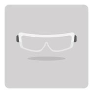 Vector of flat icon glasses