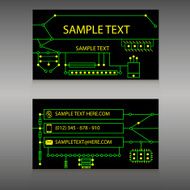 Vector abstract creative business card