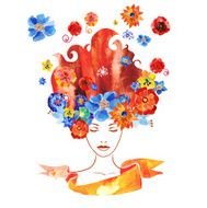 girl with flowers in your hair N4