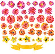 background from watercolor colorful flowers N3