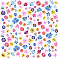 background from watercolor colorful flowers N5