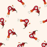 hair products theme dryer cartoon seamless pattern background N2