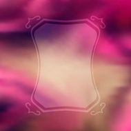 Abstract colorful blurred vector background with frame