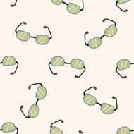 glasses cartoon seamless pattern background N4