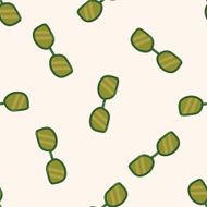 glasses cartoon seamless pattern background N6