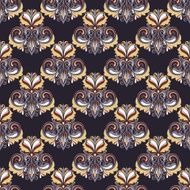 Vector Seamless Damask Pattern N3