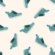 shoe style cartoon seamless pattern background N3