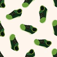 shoe style cartoon seamless pattern background N6