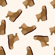 shoe style cartoon seamless pattern background N7