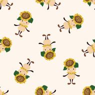 flower f cartoon seamless pattern background N2