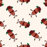 flower f cartoon seamless pattern background N3