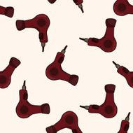 hair products theme dryer cartoon seamless pattern background N3