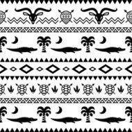 African Tribal Pattern Ethnic ornament N17