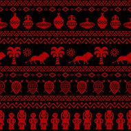 African Tribal Pattern Ethnic ornament N19