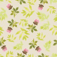 Watercolor flower pattern N58