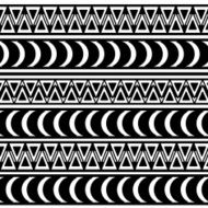 Tribal seamless pattern N5