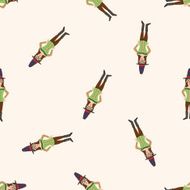 party person cartoon seamless pattern background N2