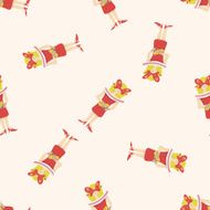 party person cartoon seamless pattern background N4