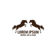 Horse jumping emblem