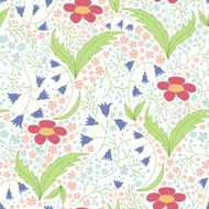 Beautiful Romantic Vector Seamless Pattern N2
